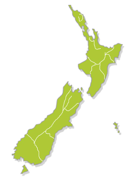 뉴질랜드 지도